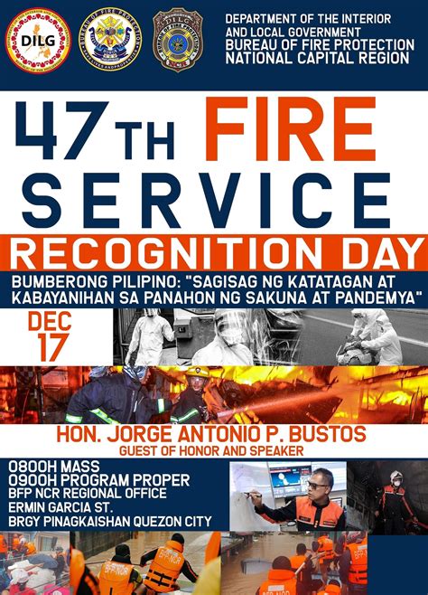 fire recognition day celebrated every|47th Fire Service Recognition Day .